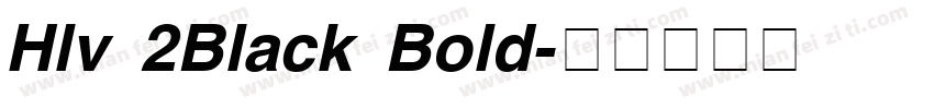 Hlv 2Black Bold字体转换